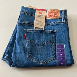 Levi's 311 shaping skinny a mid rise tummy slimming gene 33 x 30 NWT